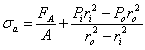 axial stress