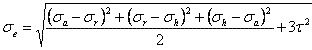 von Mises stress